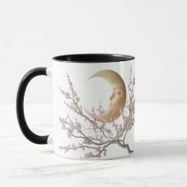 Caneca Blossomas lunares - Lua e Cereja do Crescente Eleg