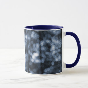 Caneca Blue Bokeh Ringer Mug