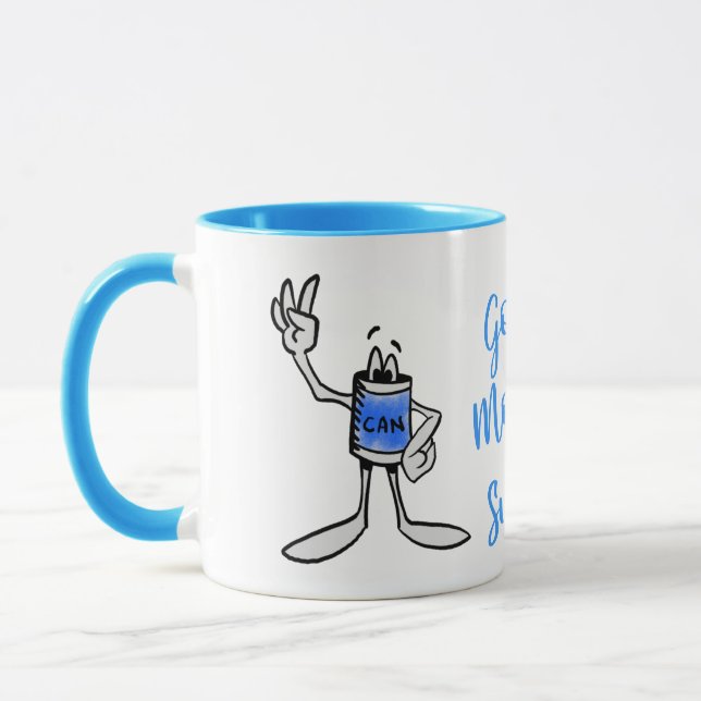Caneca Blue Can Creature Coffee Mug (Esquerda)