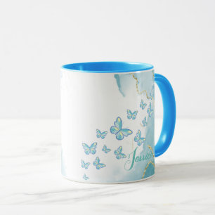 Caneca Blue Combo Marble Mug