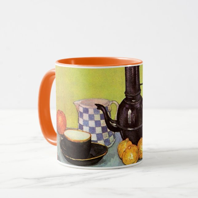 Caneca Blue Enamel Coffeepot por Vincent van Gogh (Frente Esquerda)