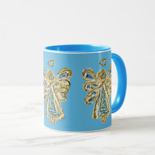 Caneca Blue Guardian Angel Custom Coffee Cup