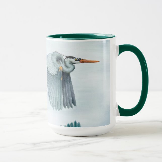 Caneca Blue Heron Mug (15 oz) (Direita)