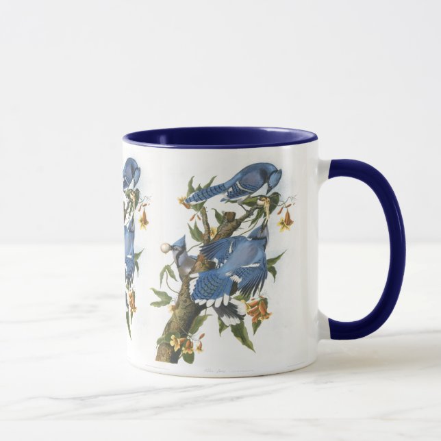 Caneca Blue Jay, John James Audubon (Direita)