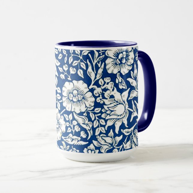 Caneca Blue Mallow Vintage (Frente Esquerda)