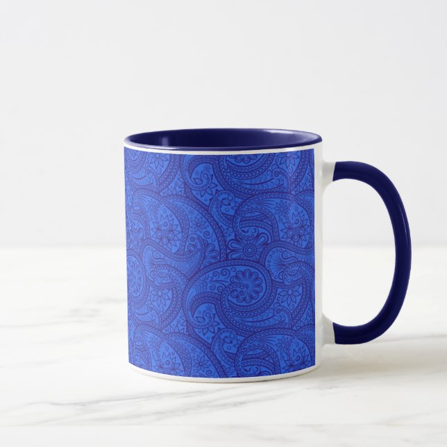 Caneca Blue Paisley (Direita)