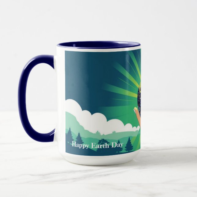 Caneca Blue Power Earth Day Vibes (Esquerda)