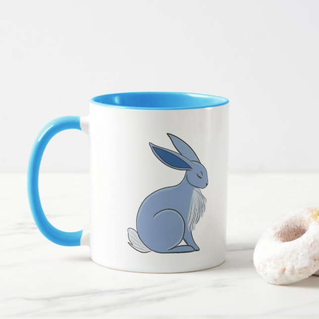 Caneca Blue Rabbit (Com Donut)