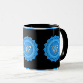 Caneca Blue Throat Chakra Zen Yoga Namaste