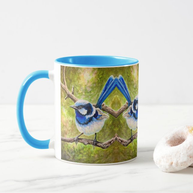 Caneca Blue Wren - (Com Donut)