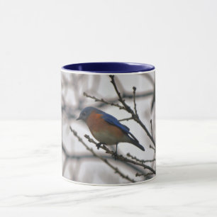 Caneca Bluebird Nature Lover Bird Lover Winter Mug