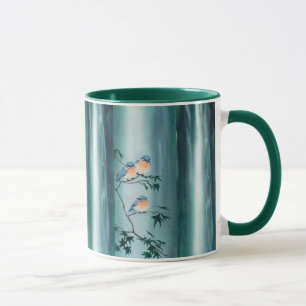 Caneca BLUEBIRDS FELIZES por SHARON SHARPE
