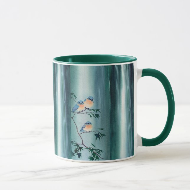 Caneca BLUEBIRDS FELIZES por SHARON SHARPE (Direita)
