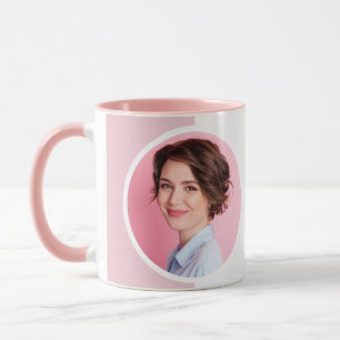 Caneca Blush Rosa Branco Foto MUA  Elegante Café 