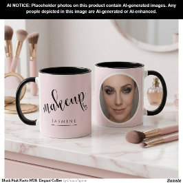 Caneca Blush Rosa Foto MUA Elegante Café