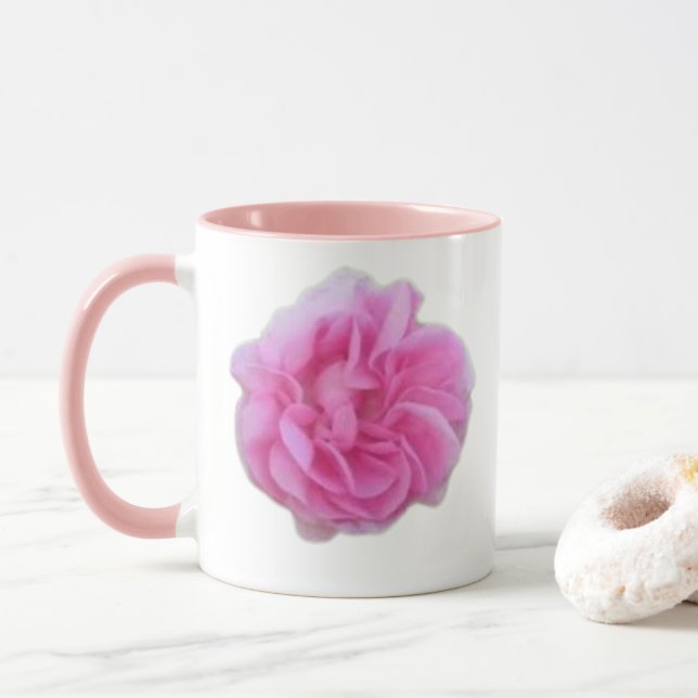 caneca boa com rosa natural (Com Donut)