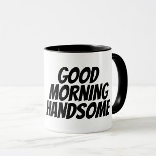Caneca BOA MANHÃ HANDSOME Café Mugs para marido