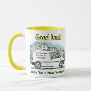 Caneca Boa Sorte com Sua Nova Cor Empresarial Colorida