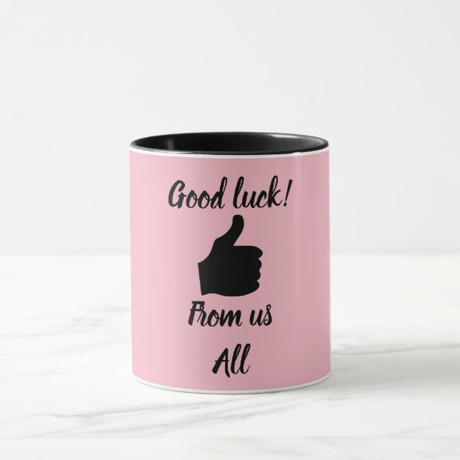 Caneca Boa sorte de todos nós. (Centro)