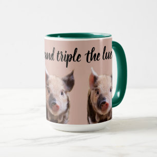 Caneca Boa Sorte Suínos Combo Mug