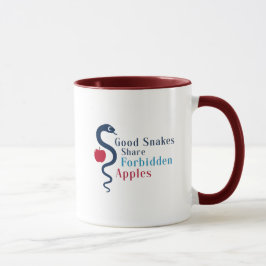 Caneca Boas Cobras Compartilham Maçãs Proibidas