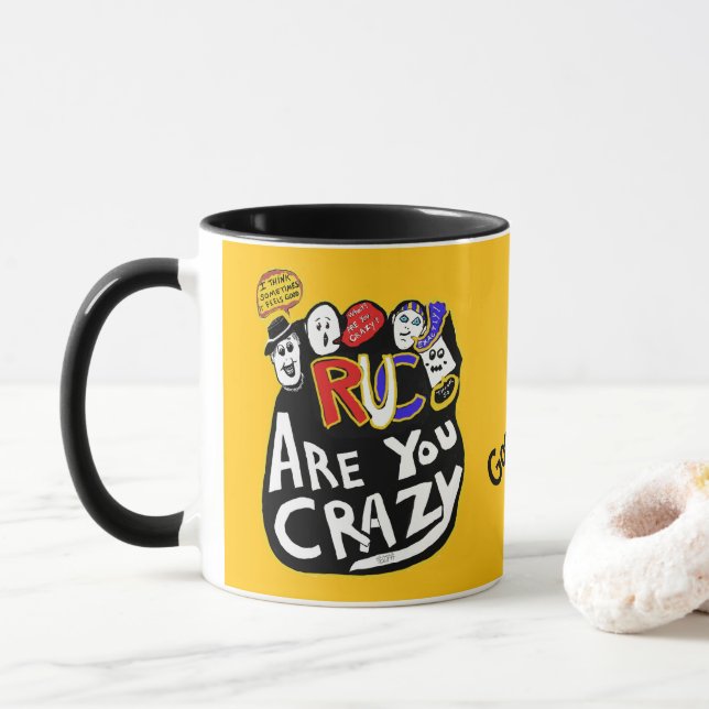 Caneca Boas vibrações, vibrantes (Com Donut)