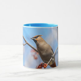 Caneca Bohemian Waxwing - Canadense Willife - Fotografia