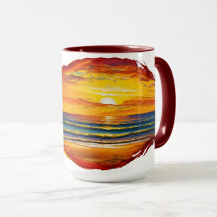Caneca Boho inspirou o pôr do sol
