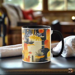 Caneca Boho Personalizado Spa Retreat Mug - Promoção de N