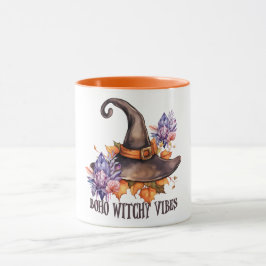 Caneca Boho Witchy Vibes Halloween 