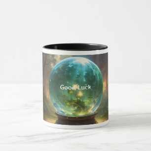 Caneca Bola Cristal Mística - Boa Sorte