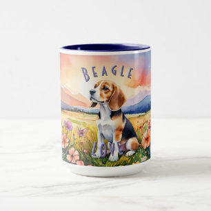 Caneca Bola de Beagle, Fazenda personalizável