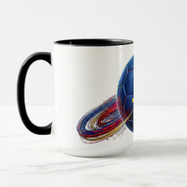 Caneca Bola de Futebol de Curaçao | Pronto para o Estádio