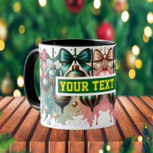 Caneca Bolas de Natal Coffee Mug