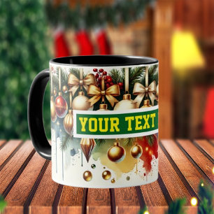 Caneca Bolas de Natal Coffee Mug