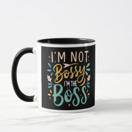 Caneca Bold Cute 'I'm Bossy' Gift Mug for Female Boss