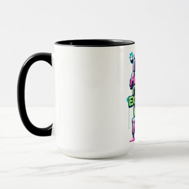 Caneca Bold Funny Cote Neon Grafite (Esquerda)