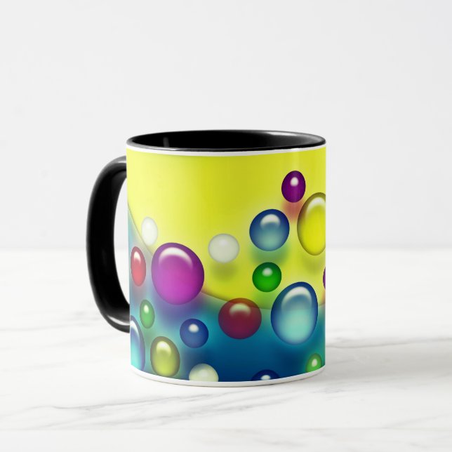 Caneca Bolhas coloridas (Frente Esquerda)