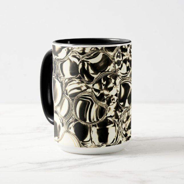 Caneca Bolhas de ouro ou bolhas de vidro? (Frente Esquerda)