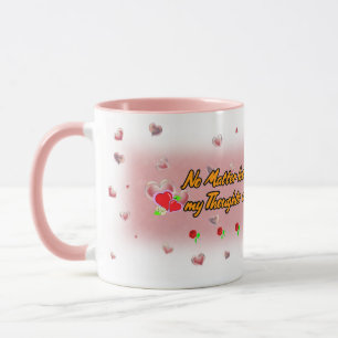 Caneca Bolhas de sabão em forma de coração em cerâmica br