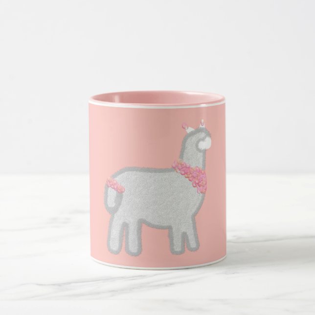Caneca Bolhas do partido Cute Alpaca Fiesta (Centro)