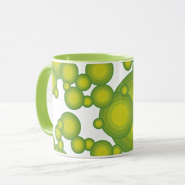 Caneca Bolhas verdes (Frente Esquerda)