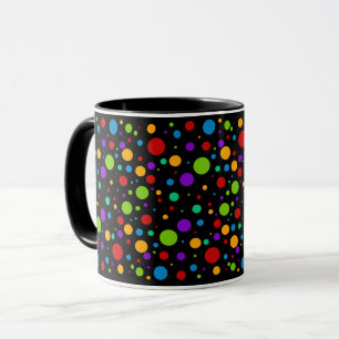 Caneca Bolinhas arco-íris