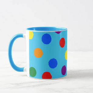 Caneca Bolinhas arco-íris