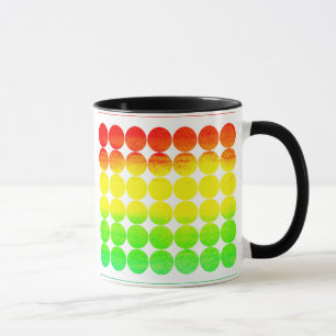 Caneca Bolinhas arco-íris