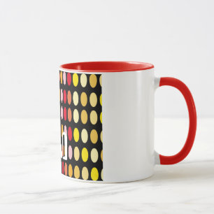 Caneca Bolinhas coloridas