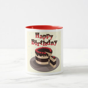 Caneca Bolo de aniversário