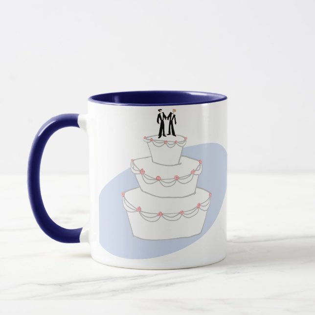 Caneca Bolo de Casamento Dois Alvos (Esquerda)