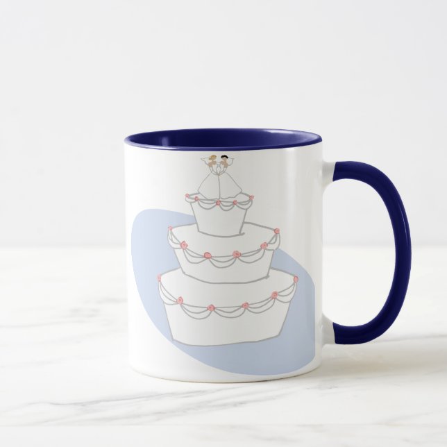 Caneca Bolo de Casamento Duas Brides (Direita)