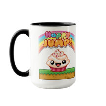 Bolo de Copo Vermelho/Branco - Happy Jump